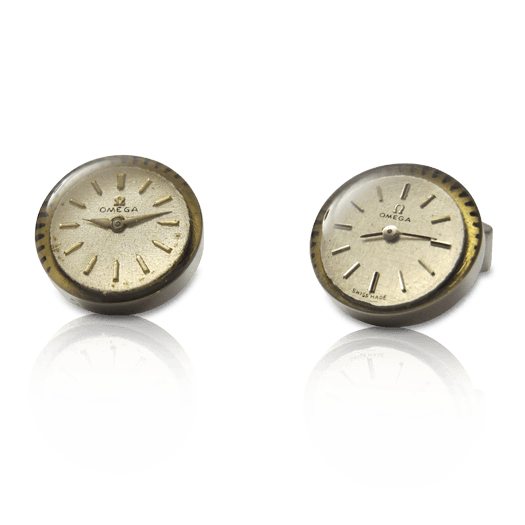 Boutons de manchette cadran de montre OMEGA - Les Accessoires de Georges